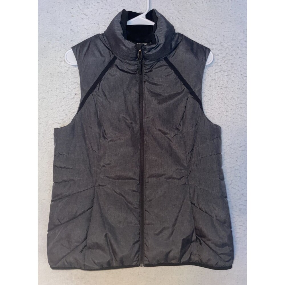 Champion VentureLoft Gray Quilted Puffer Vest Full Zip Womens sz L